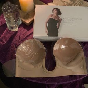 Strapless,backless bra,C cups